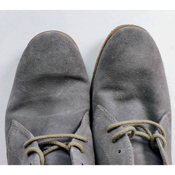 JOHNSTON & MURPHY Hayden Gray Suede Chukka Lace-up Boots 8.5 - Picture 7 of 12